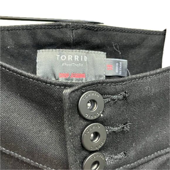 New Torrid Black Crop Jegging - Size 18 - Picture 4 of 7